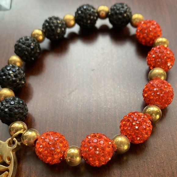 EUC orange & black Rustic Cuff bracelet w/ RC dust bag - Picture 5 of 7